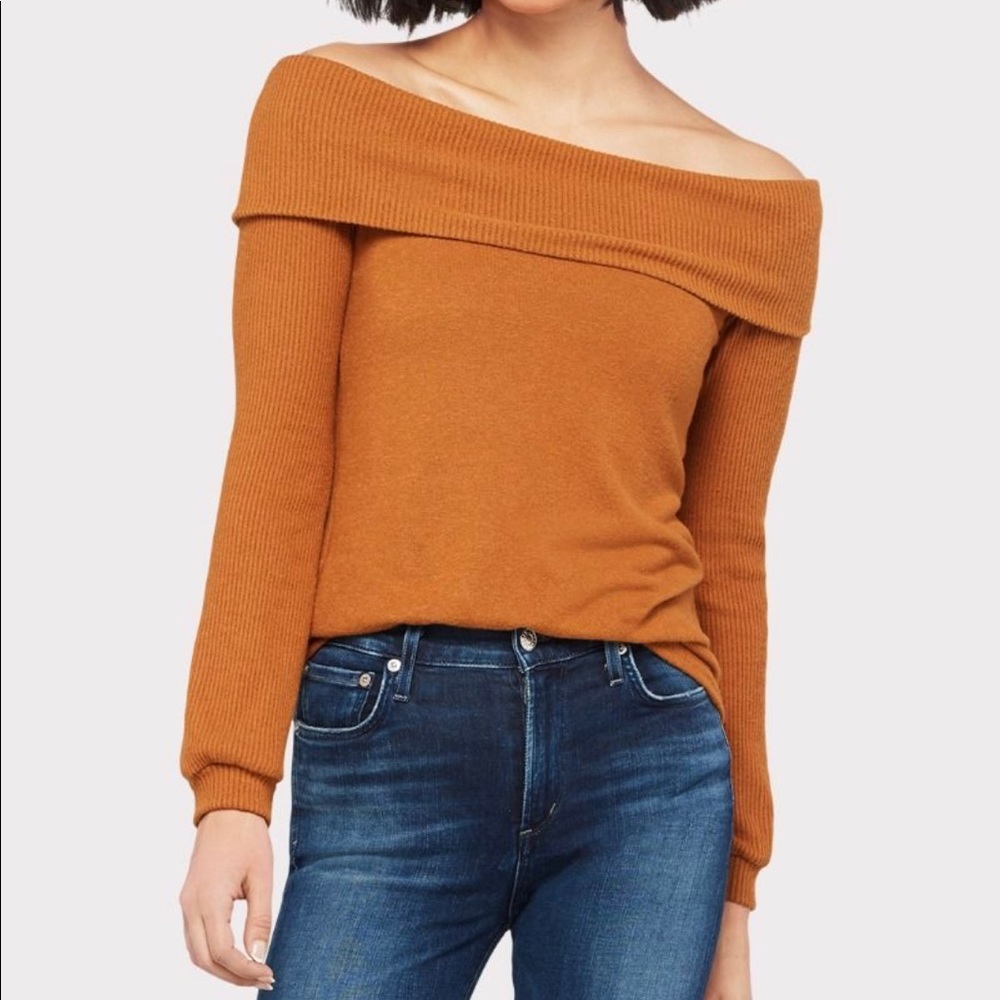Peyton Jensen Ellie Off the Shoulder Rib Top